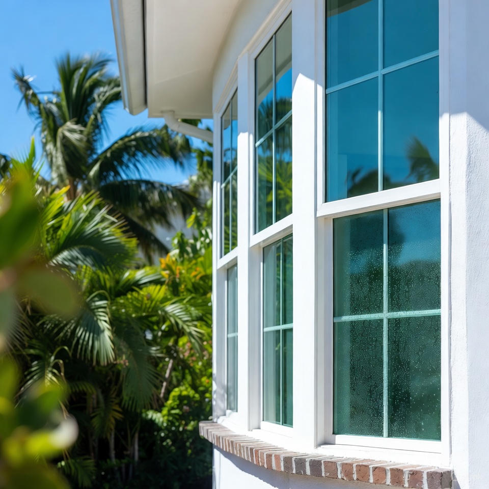 Exterior window cleaning service