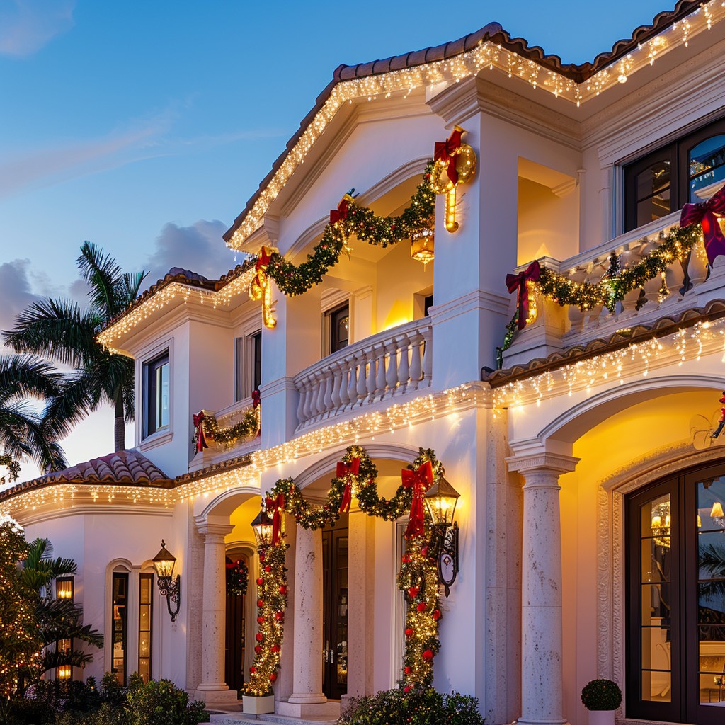Holiday lights installation service